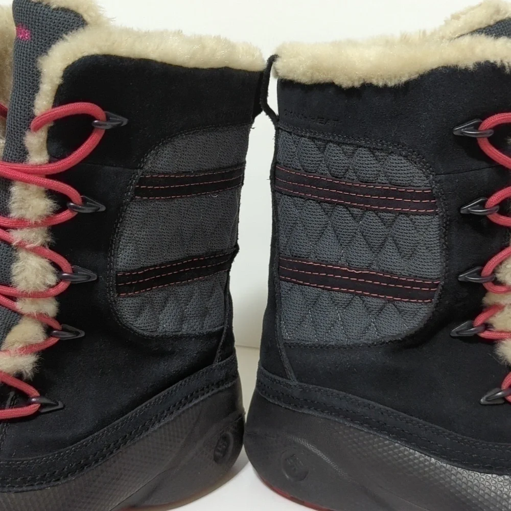 Columbia Tech Lite black/charcoal boots big girl size 5 EU 37.5
